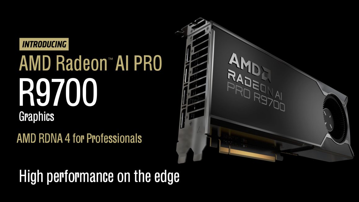 مشخصات شتابدهنده هوش مصنوعی AMD Radeon AI Pro R9700