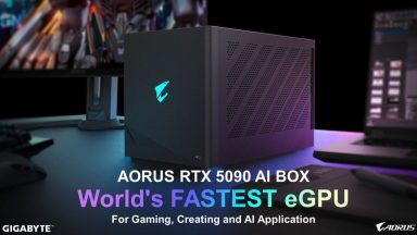 گیگابایت از AORUS RTX 5090 AI Box رونمایی کرد