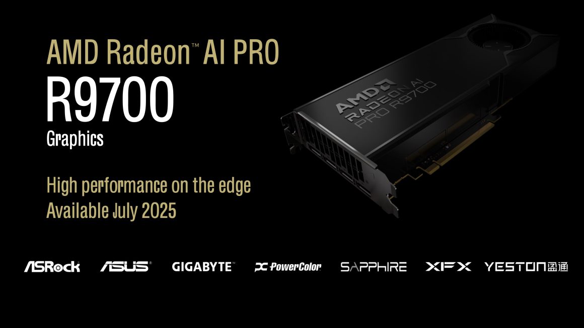 مشخصات شتابدهنده هوش مصنوعی AMD Radeon AI Pro R9700
