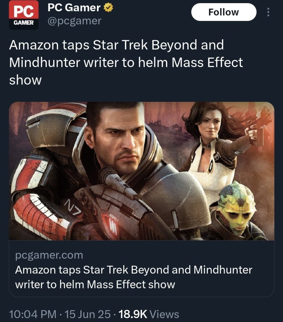 شورانر سریال Mass Effect