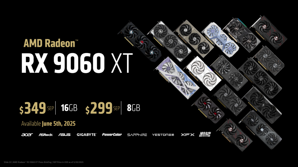 کارت گرافیک AMD RX 9060 XT در صدر جدول کلاک گرافیکی قرار گرفت