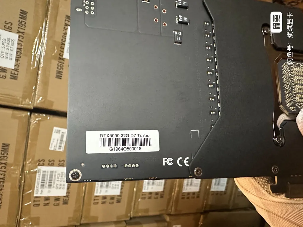 کارت گرافیک RTX 5090 انویدیا با پشتیبانی از فن دمنده در چین دیده شد!