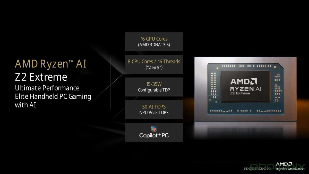 شرکت AMD از پردازندههای Ryzen AI Z2 Extreme و Ryzen Z2 A خود رونمایی کرد