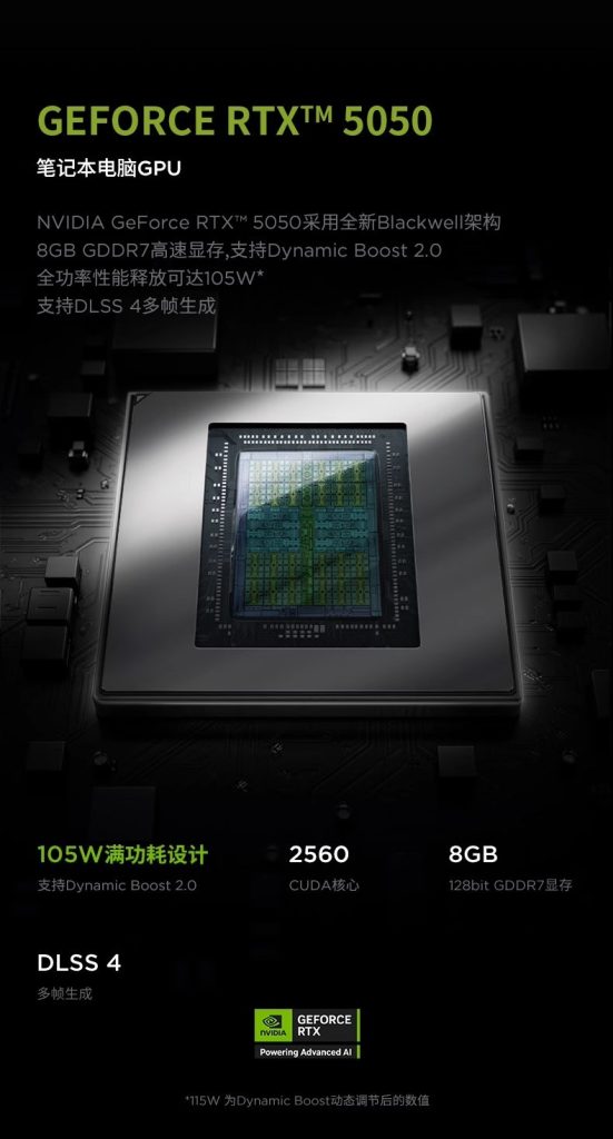 مشخصات RTX 5050؛ حافظه GDDR7 و 2560 هسته CUDA