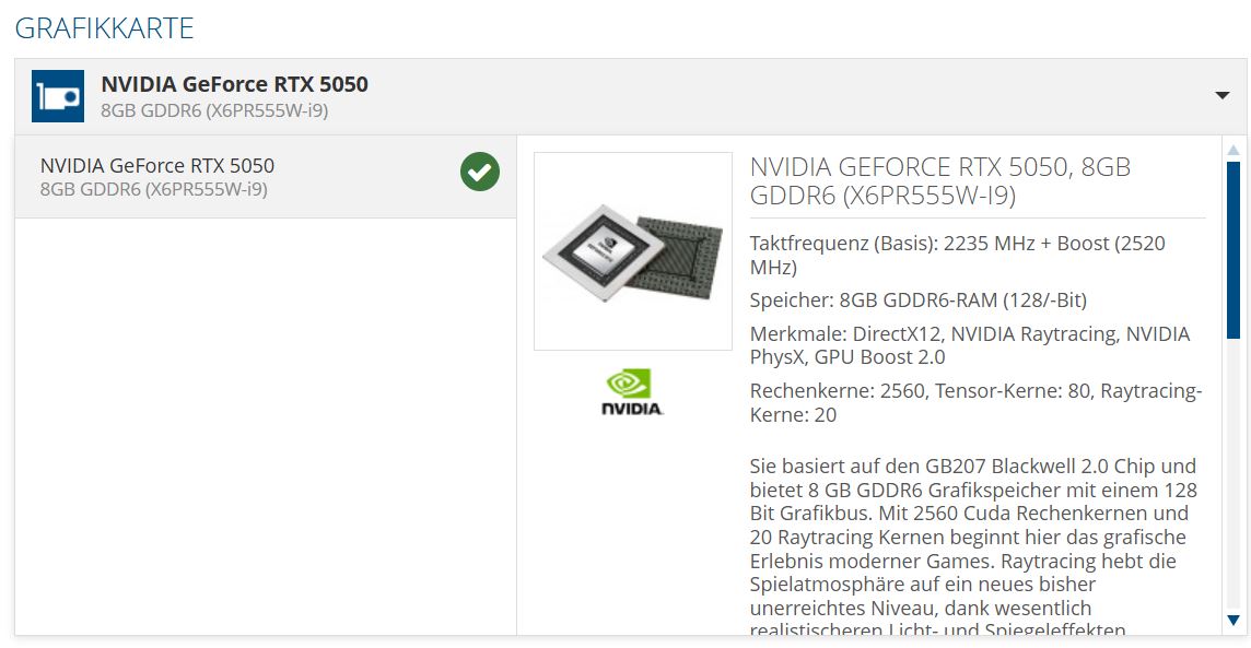 لپتاپ های جدید مجهز به گرافیکهای RTX 5050 انویدیا لیست شدند