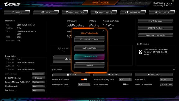 افزایش چشمگیر عملکرد مادربردهای Z890 اینتل با قابلیت Ultra Turbo گیگابایت