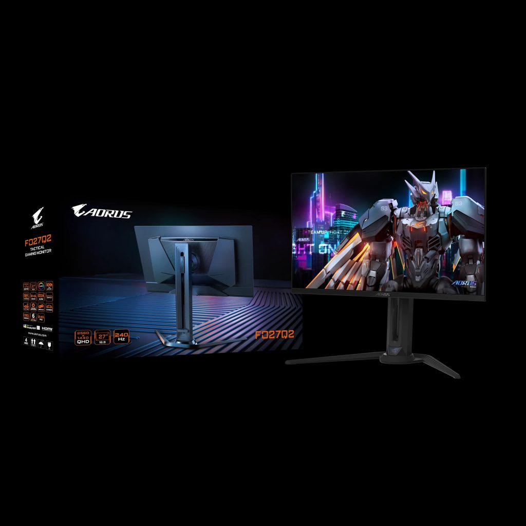 مشخصات فنی و ویژگیهای فیزیکی مانیتور AORUS FO27Q2 گیگابایت