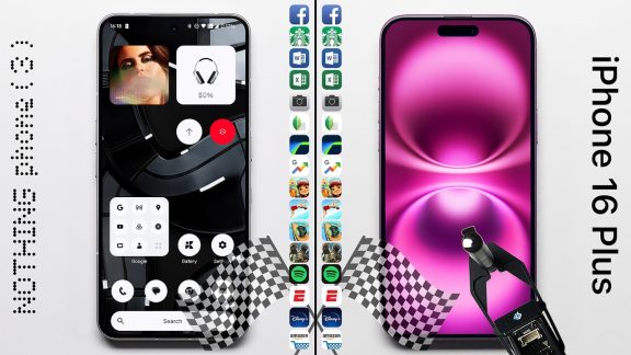 تماشا کنید: مقایسه سرعت آیفون 16 پلاس و ناتینگ فون 3