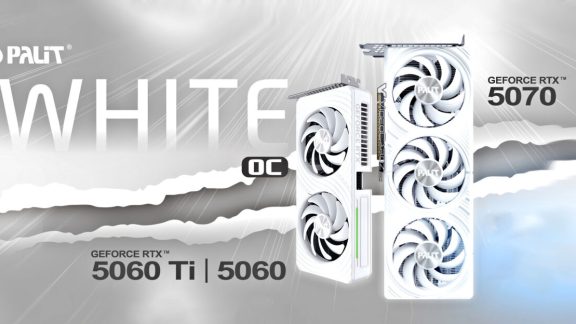 کارت‌های گرافیک سفید سری RTX 50 توسط PALIT معرفی شدند