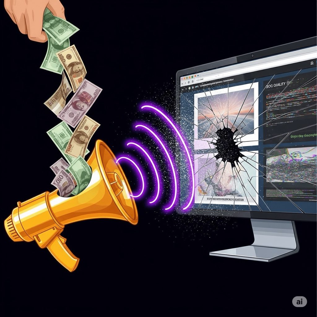 تبلیغات گرانقیمت را به یک سایت ناکارآمد سرازیر میکنید