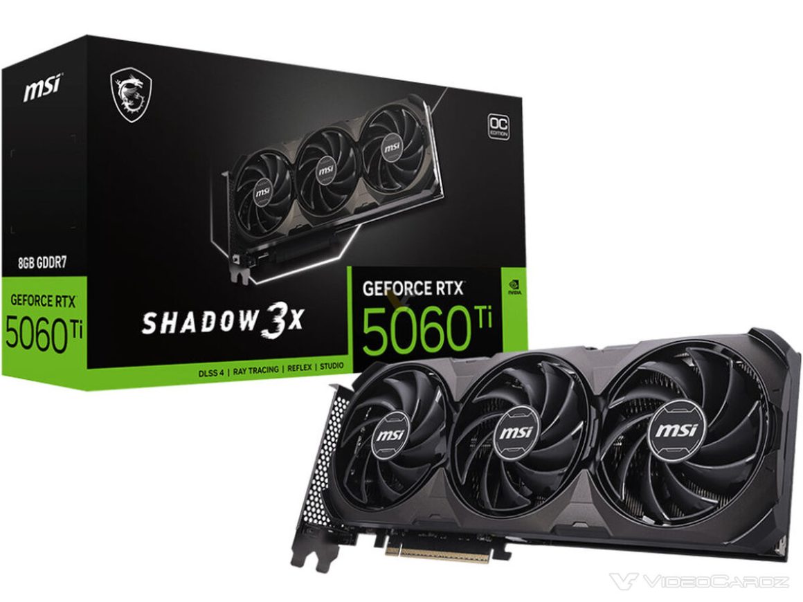 کارتهای گرافیک RTX 5060 Ti سری Ventus و Shadow