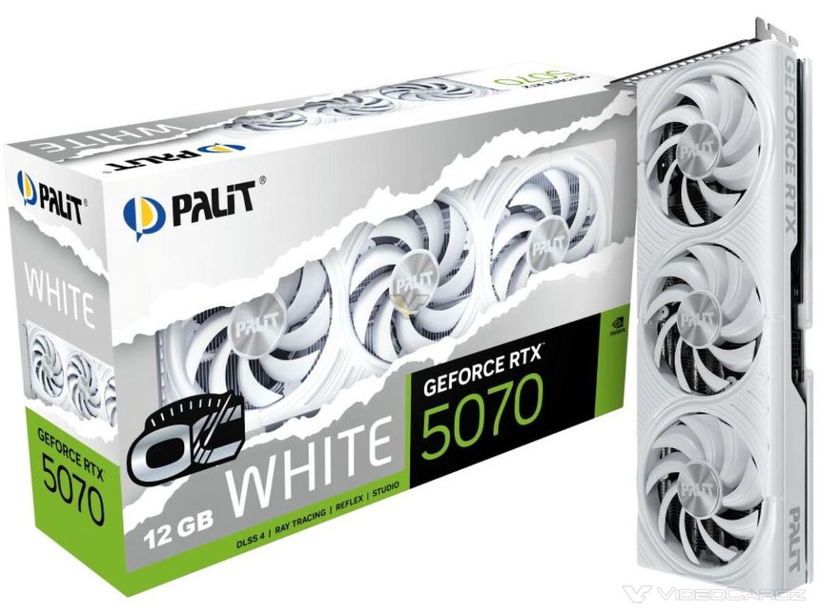 طراحی جدید و سفید سری RTX 50 شرکت PALIT