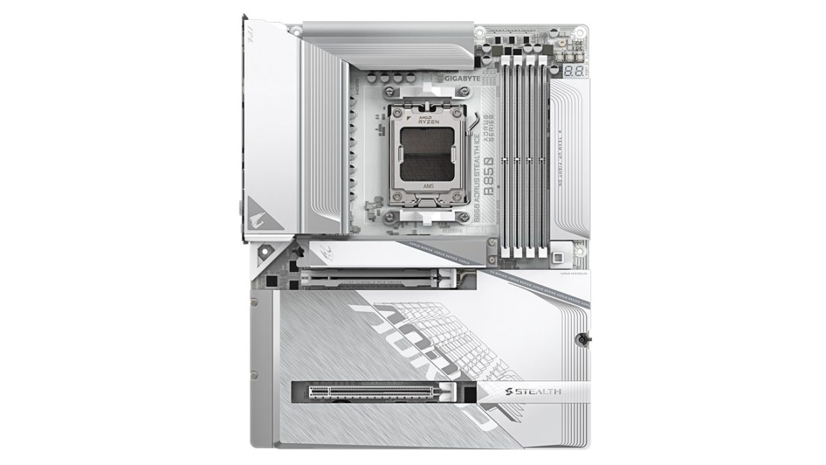 مادربرد گیگابایت B850 AORUS STEALTH ICE