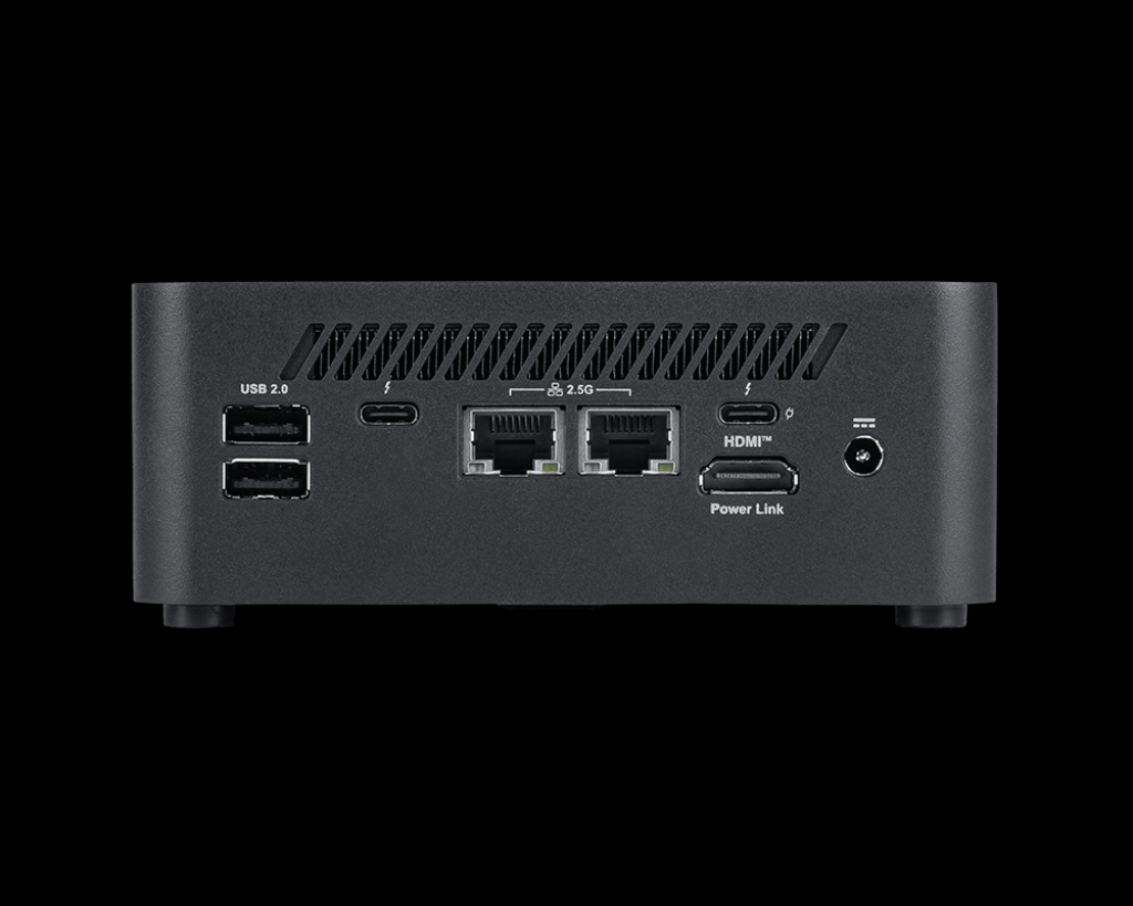 مشخصات سختافزاری و درگاههای ارتباطی MSI Cubi NUC AI+ 2MG
