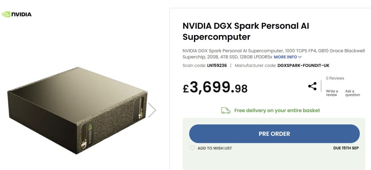 انویدیا موفق نشد عرضه DGX Spark را به موقع انجام دهد