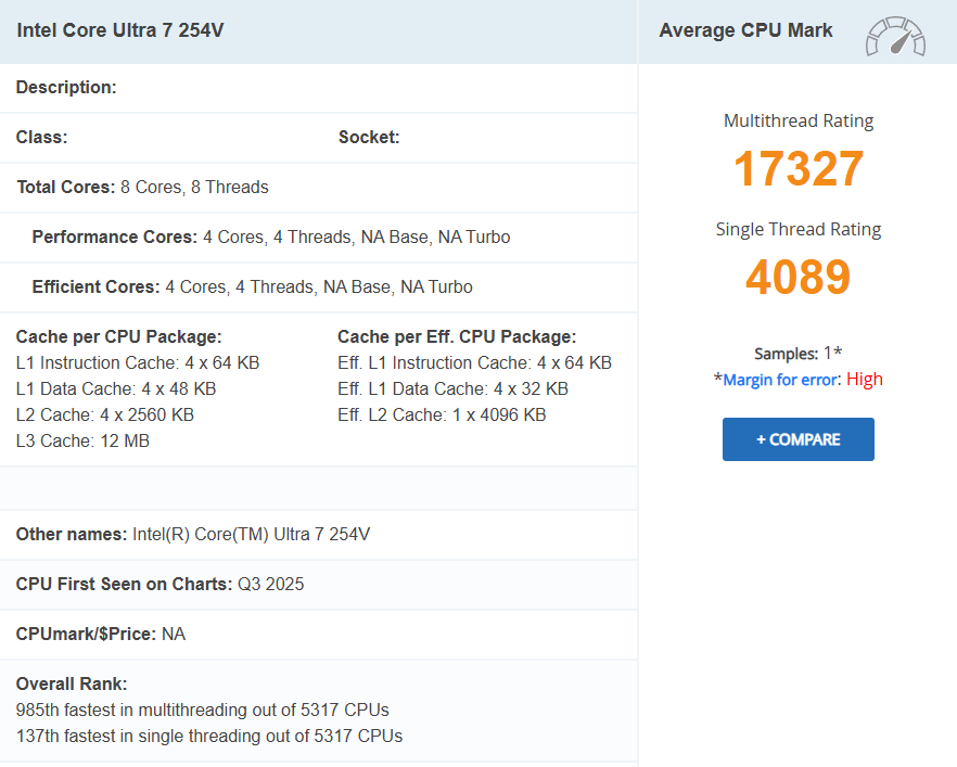 آمادهسازی پردازنده Core Ultra 7 254V توسط اینتل