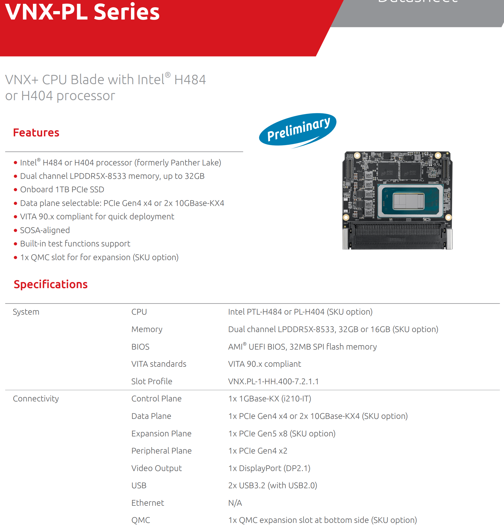 پردازندههای Panther Lake-H اینتل مادربرد +SFF VNX را تجهیز میکنند