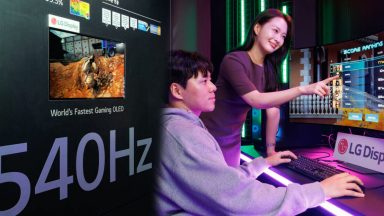 رونمایی از پنل 540 هرتز OLED با پشتیبانی از حالت 720 هرتز HD توسط الجی