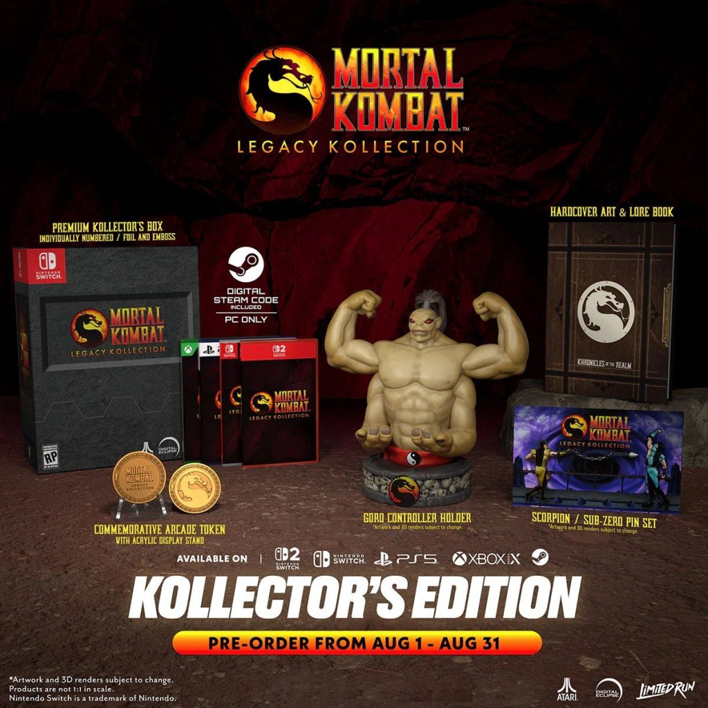 نسخههای فیزیکی Mortal Kombat Legacy Kollection