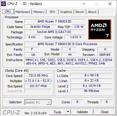 مادربرد X870 AORUS Tachyon و پردازنده 9800X3D: رکورد جدید 7.3 گیگاهرتزی!