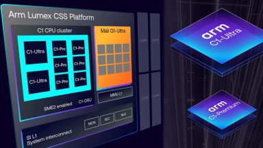 پلتفرم Lumex CSS آرم با هسته‌های جدید C1 و پردازشگر گرافیکی Mali G1-Ultra معرفی شد