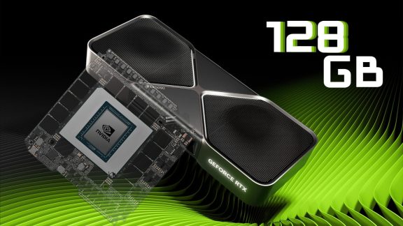 کارت گرافیک سفارشی انویدیا RTX 5090 با 128 گیگابایت حافظه با قیمت 13200 دلار دیده شد