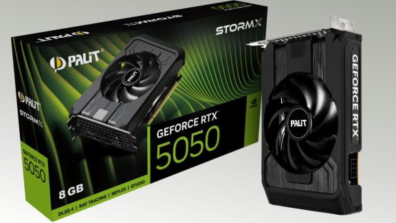 کارت گرافیک Palit GeForce RTX 5050 StormX با طراحی فشرده و تکفن عرضه شد