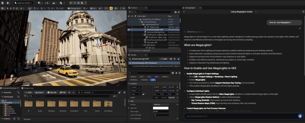 ویژگیهای موتور Unreal Engine 5.7