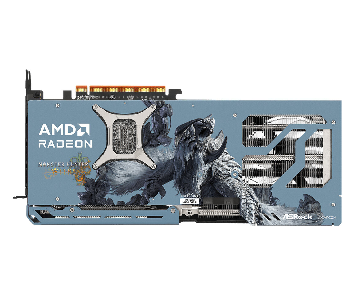 مشخصات فنی کارت گرافیک ازراک AMD Radeon RX 9070 XT MONSTER HUNTER WILDS EDITION