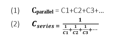 معادله ظرفیت خازنها (Capacitors)