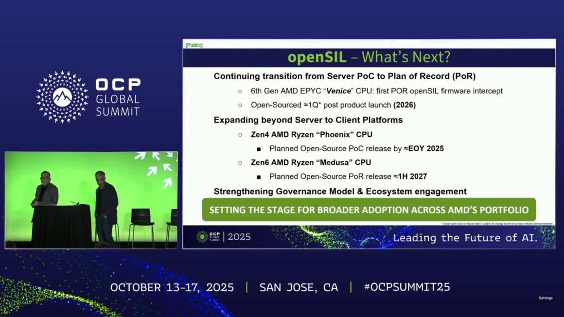 پشتیبانی AMD از فریمور openSIL