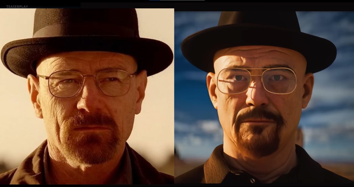 چهره والتر وایت در بازی Breaking Bad