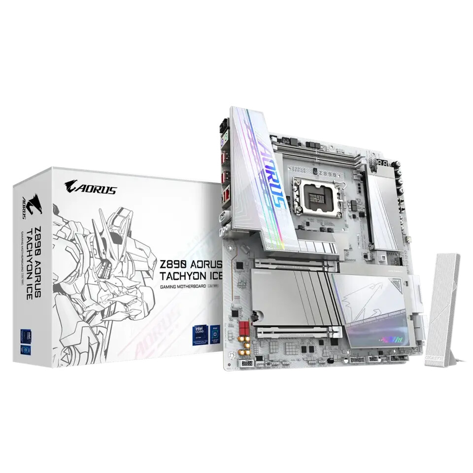 مادربرد Z890 AORUS Tachyon Ice گیگابایت رکورد جهانی DDR5-13010 را شکست