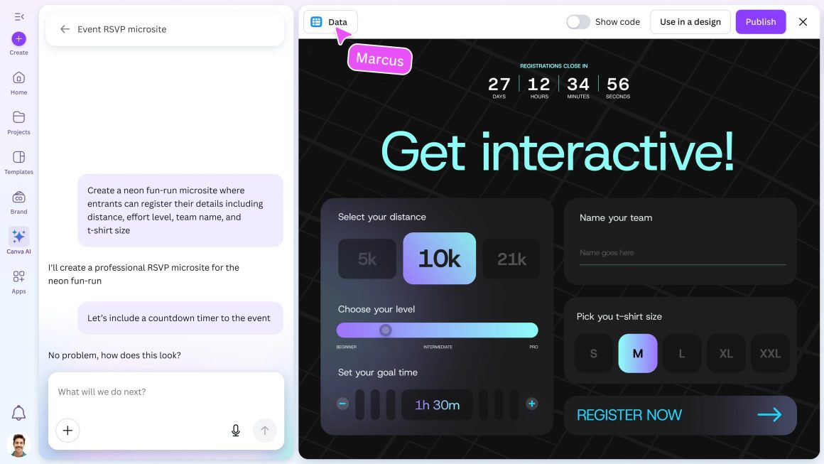 مدل طراحی اختصاصی Canva