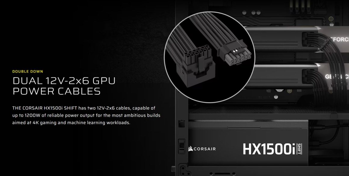 مشخصات فنی پاور CORSAIR HX1500i SHIFT