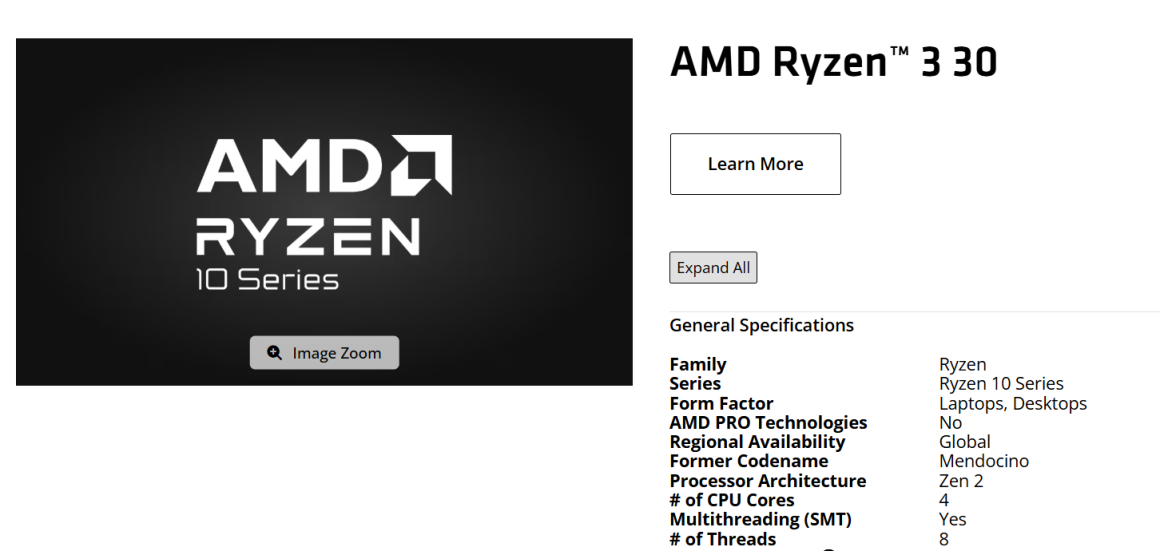 پردازنده AMD Ryzen 10 و Ryzen 100 برای لپتاپ و دسکتاپ