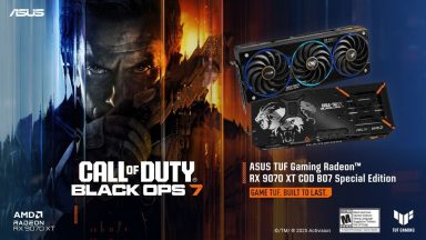 نسخه ویژه ایسوس TUF Gaming Radeon RX 9070 XT با تم Call of Duty: Black Ops 7 معرفی شد