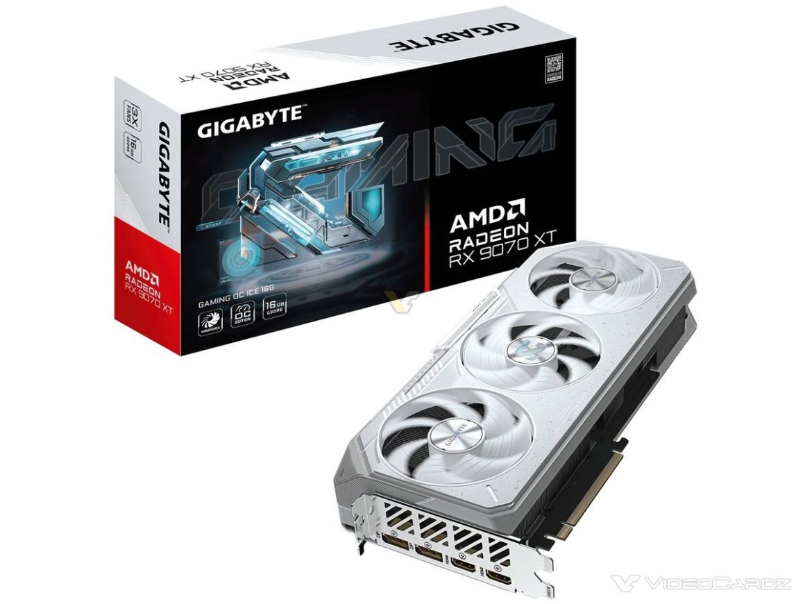 RX 9070 XT و RX 9060 XT GAMING ICE گیگابایت