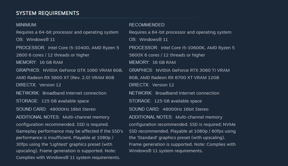 سیستم مورد نیاز و پیشنهادی بازی Nioh 3