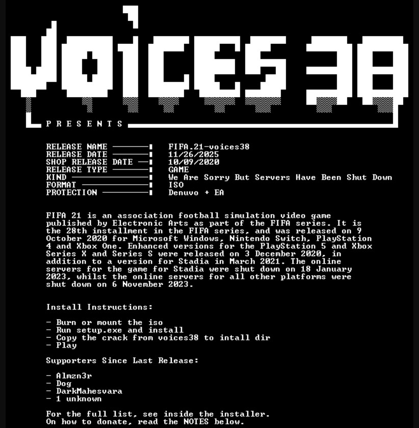 کرک بازی FIFA 21