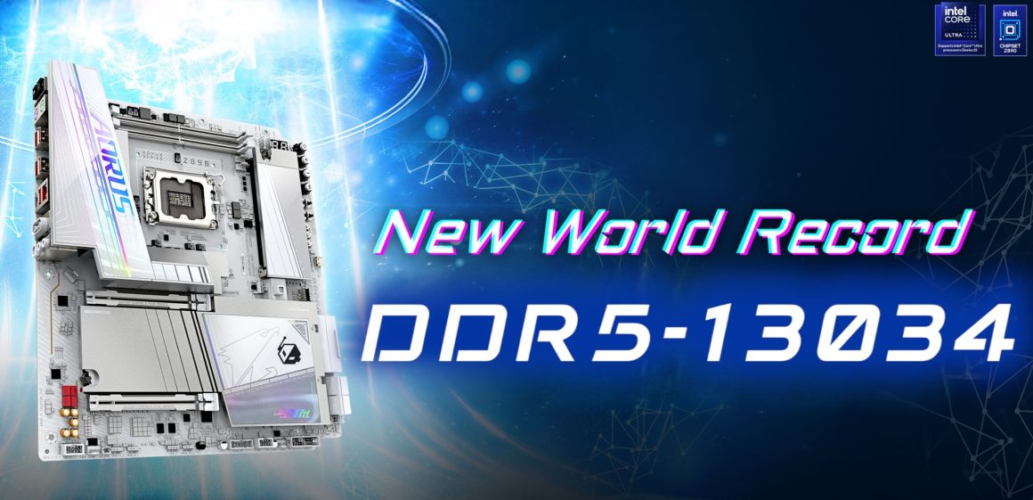 رکورد جهانی گیگابایت DDR5 13034