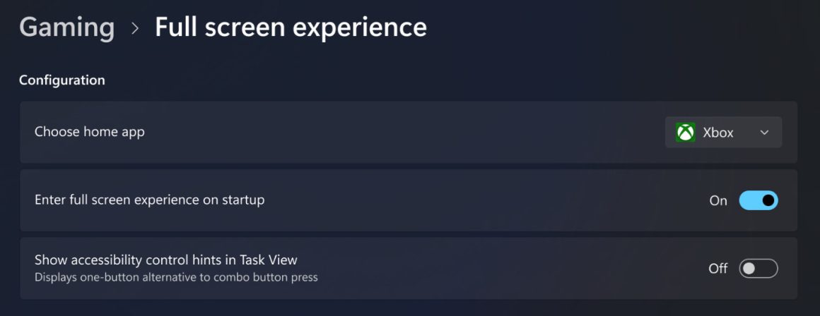 تجربه تمام صفحه Xbox برای MSI Claw