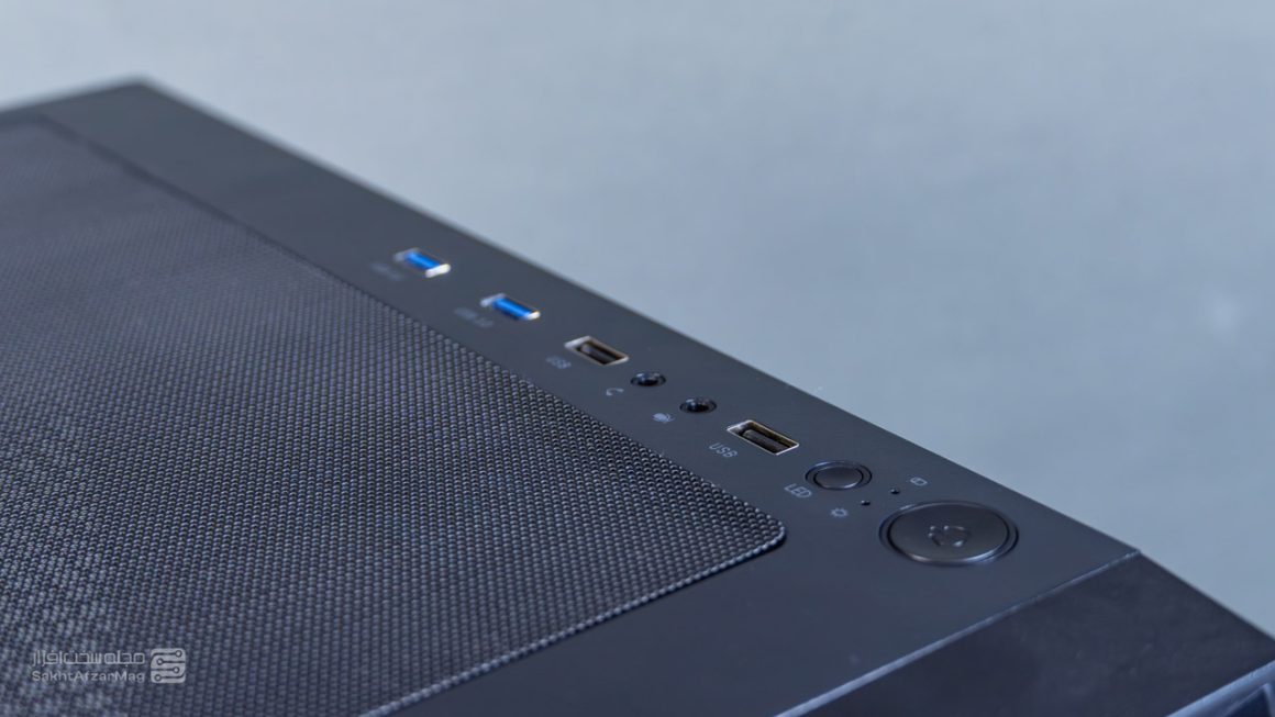 پورت های فرانت پنل کیس کامپیوتر گرین گریفین جی ۳ پلاس | Green Griffin G3+