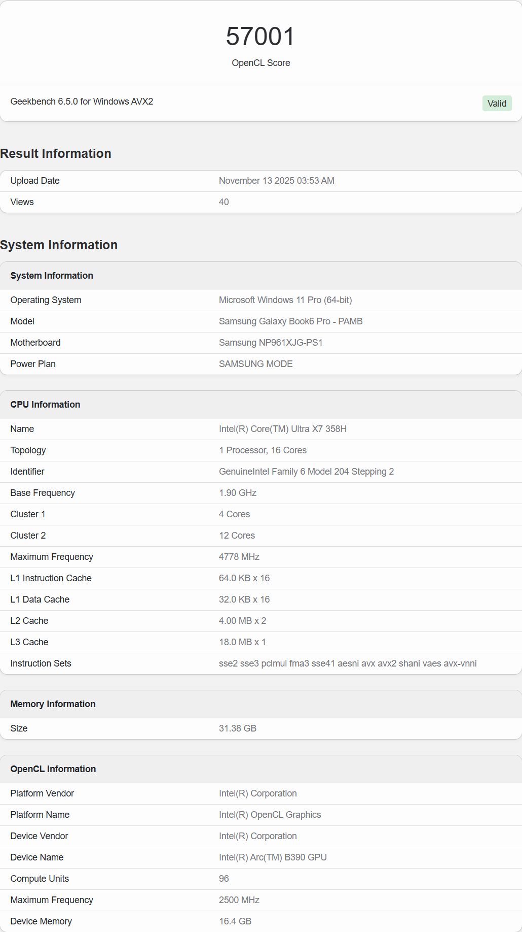 عملکرد گرافیک داخلی Arc B390 Xe3 اینتل با RTX 3050 Ti انویدیا برابری میکند!