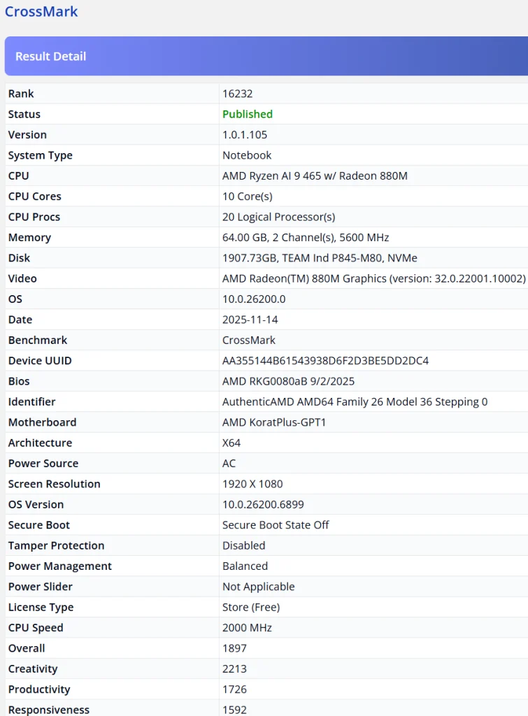 مشخصات AMD Ryzen AI 7 450 و Ryzen AI 9 465