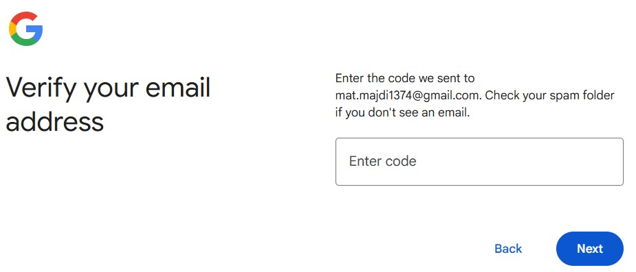 ساخت اکانت گوگل