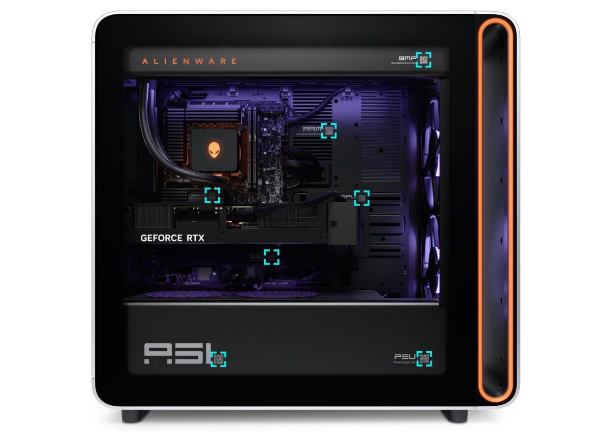 کامپیوتر Dell Alienware Area-51 با پردازنده‌های AMD 9000X3D در دسترس است