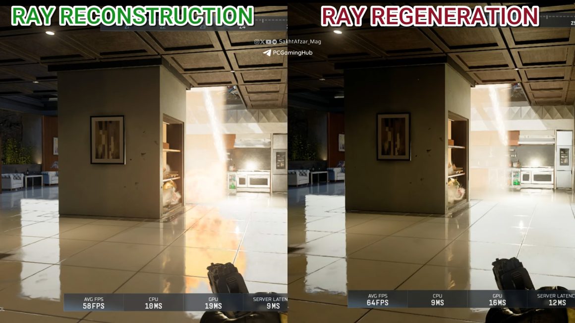 مقایسه فناوری Ray Regeneration و Ray Reconstruction