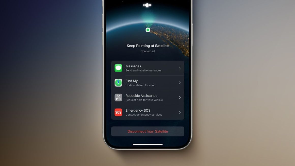 قابلیت ماهواره آیفون