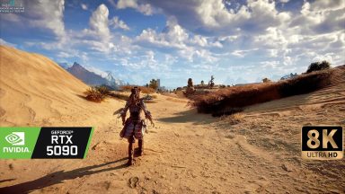 بازی Horizon Zero Dawn با RTX 5090